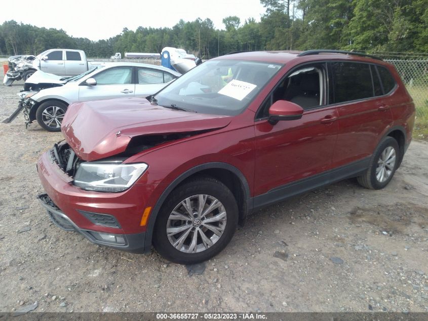 2018 VOLKSWAGEN TIGUAN S - 3VV1B7AX8JM019706