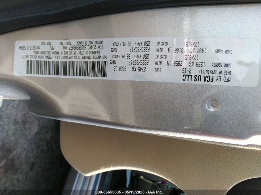 2016 CHRYSLER TOWN & COUNTRY TOURING - 2C4RC1BG3GR296937