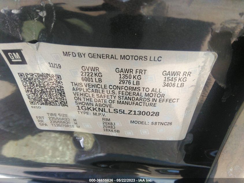 2020 GMC ACADIA AT4 - 1GKKNLLS5LZ130028