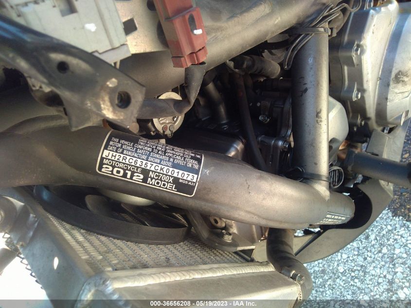 2012 HONDA NC700X JH2RC6357CK001073