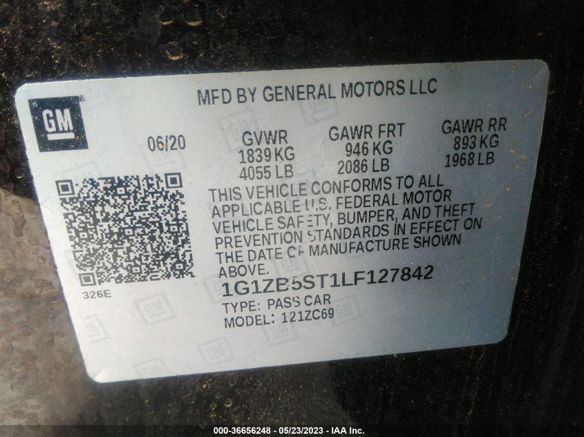 2020 CHEVROLET MALIBU LS - 1G1ZB5ST1LF127842