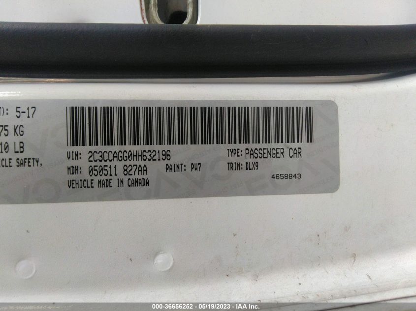 2017 CHRYSLER 300 300S - 2C3CCAGG0HH632196