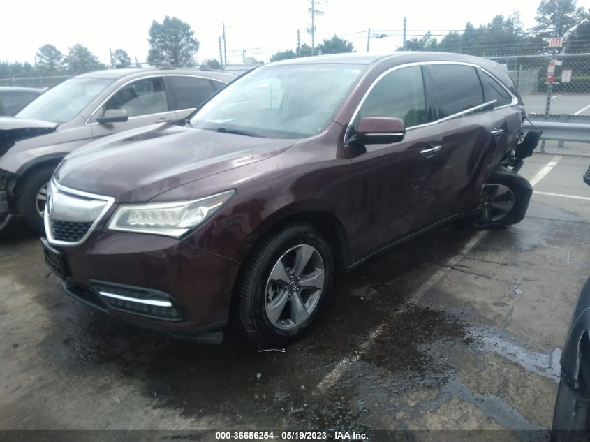 2014 ACURA MDX - 5FRYD4H28EB004034