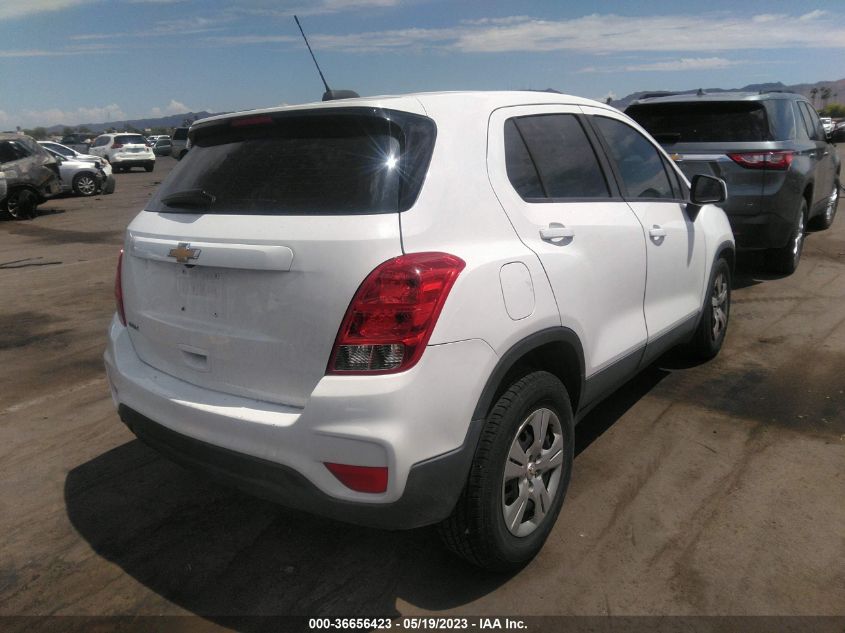 2017 CHEVROLET TRAX LS - 3GNCJKSB1HL133196