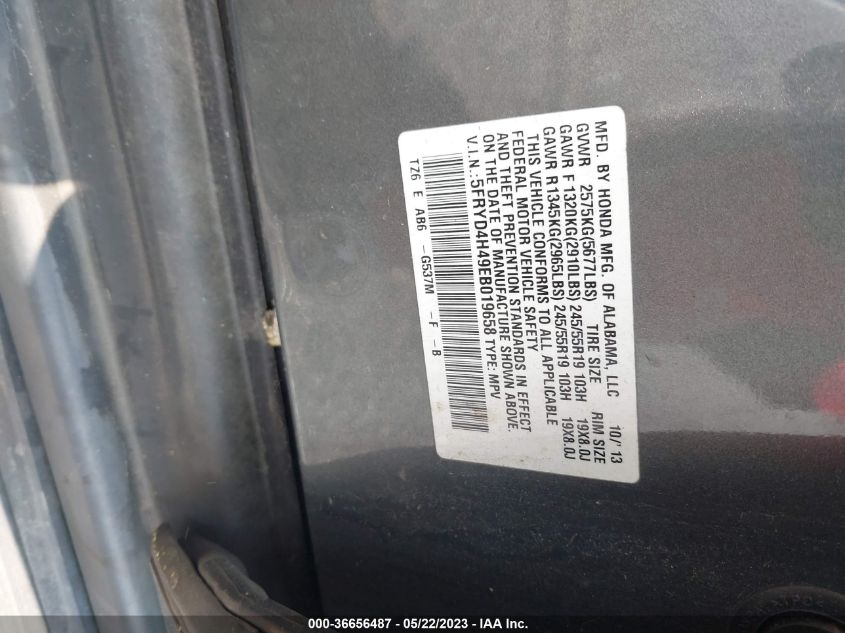 2014 ACURA MDX TECH PKG - 5FRYD4H49EB019658