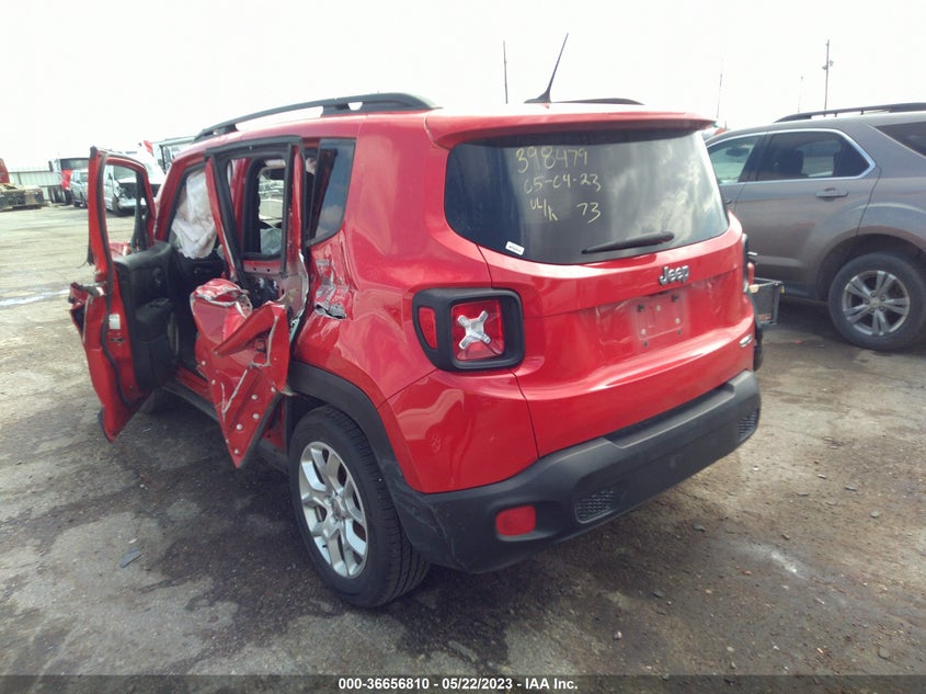 VIN ZACCJABB4HPE56491 2017 JEEP RENEGADE LATITUDE