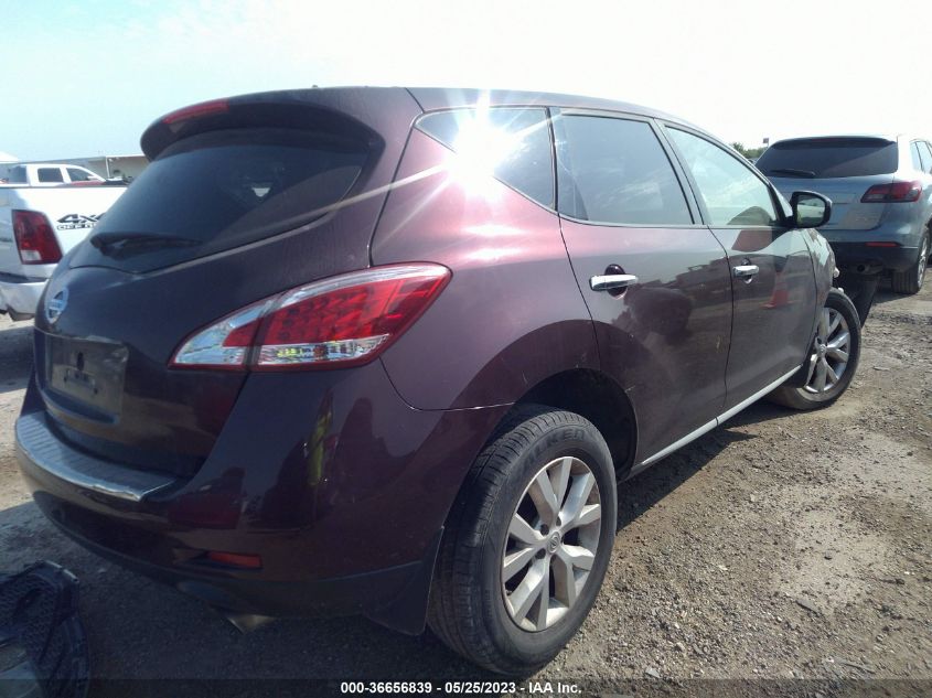 2013 NISSAN MURANO S - JN8AZ1MUXDW202655