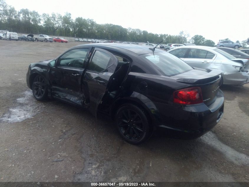 2013 DODGE AVENGER SXT 1C3CDZCB6DN620237
