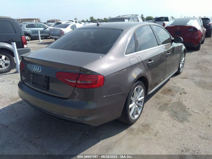 2014 AUDI A4 PREMIUM PLUS - WAUEFAFL0EN027492