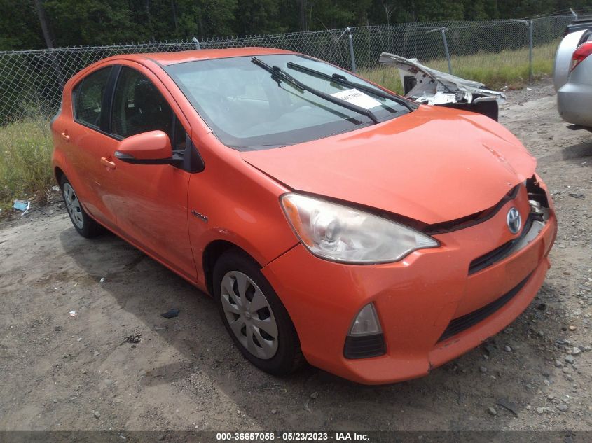 2013 TOYOTA PRIUS C ONE/TWO/THREE/FOUR - JTDKDTB34D1052074