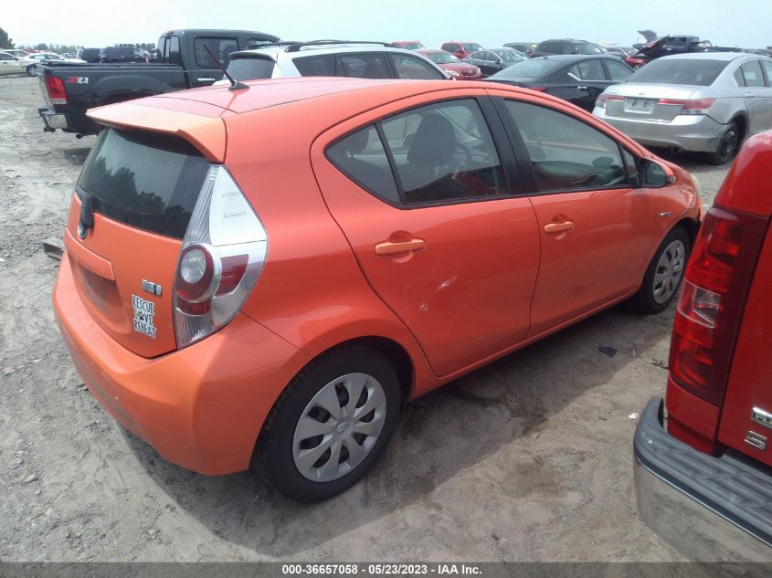 2013 TOYOTA PRIUS C ONE/TWO/THREE/FOUR - JTDKDTB34D1052074