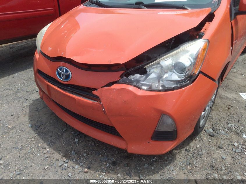 2013 TOYOTA PRIUS C ONE/TWO/THREE/FOUR - JTDKDTB34D1052074