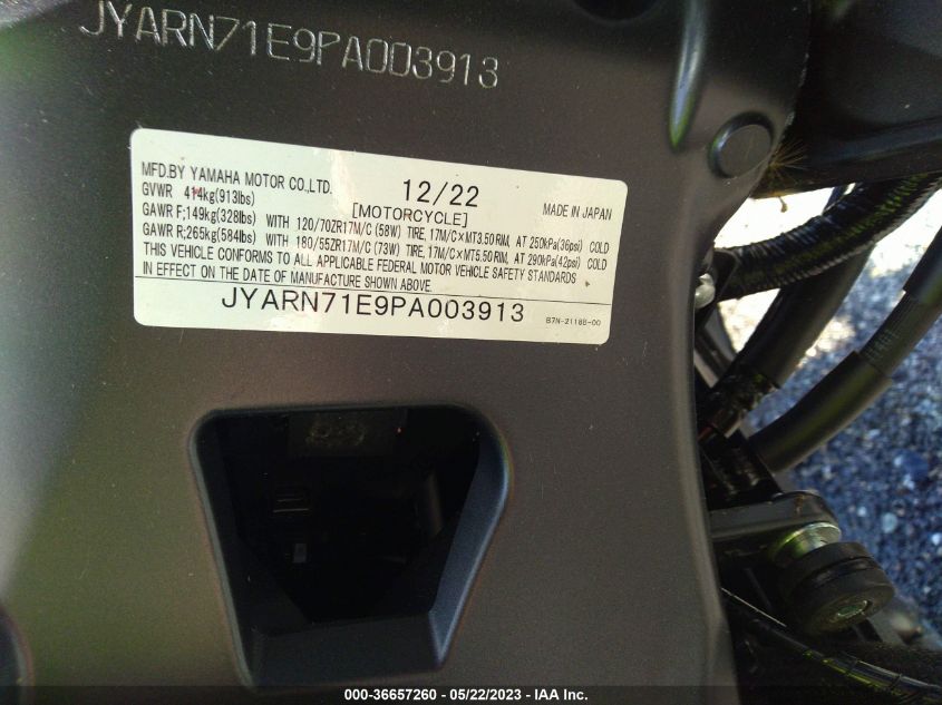 2023 YAMAHA MT09 JYARN71E9PA003913
