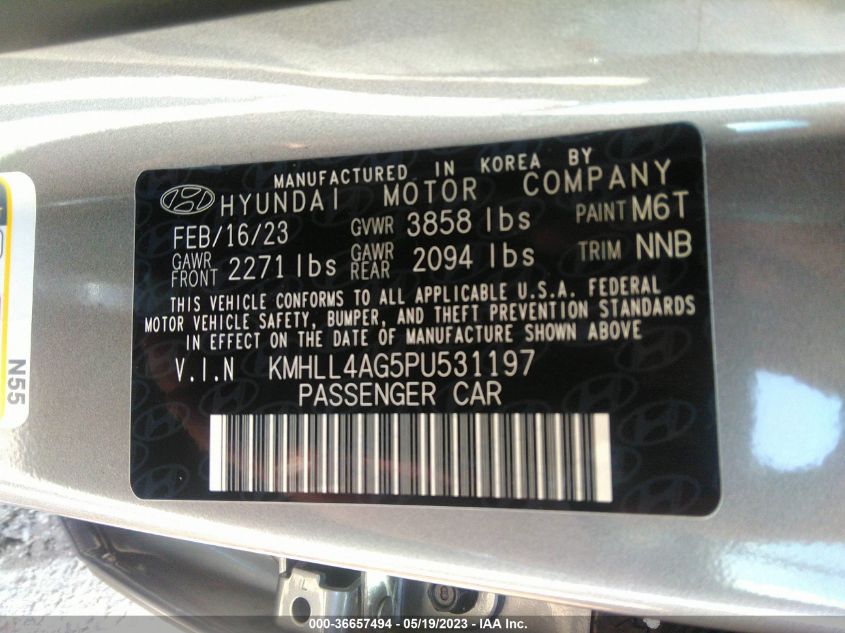 2023 HYUNDAI ELANTRA SE - KMHLL4AG5PU531197