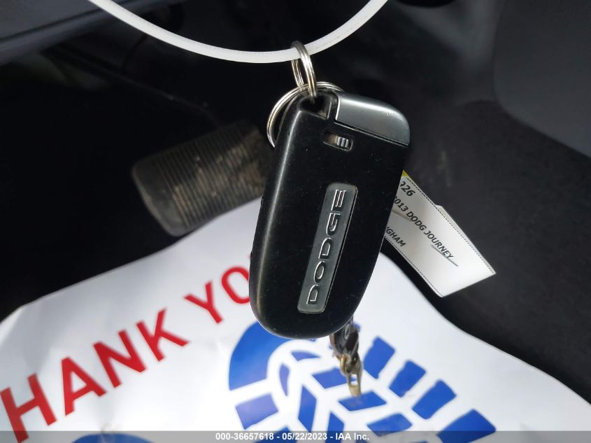 2013 DODGE JOURNEY SXT - 3C4PDCBG0DT601271