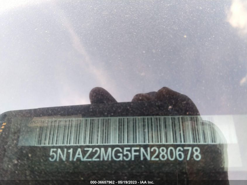 2015 NISSAN MURANO S/SV/SL/PLATINUM - 5N1AZ2MG5FN280678