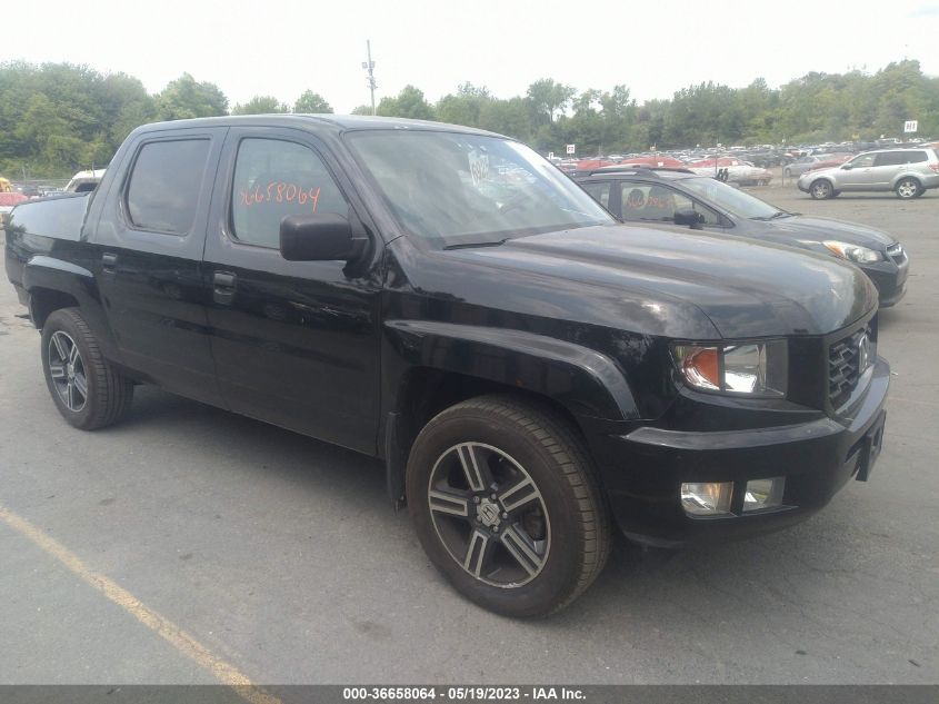 2014 HONDA RIDGELINE SPORT - 5FPYK1F72EB012397