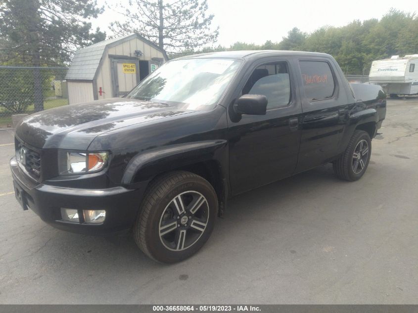 2014 HONDA RIDGELINE SPORT - 5FPYK1F72EB012397
