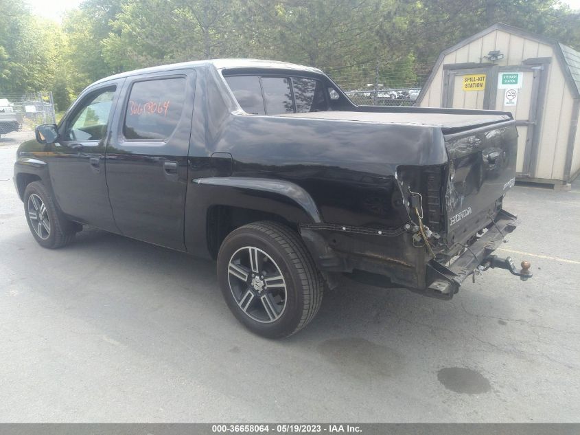 2014 HONDA RIDGELINE SPORT - 5FPYK1F72EB012397