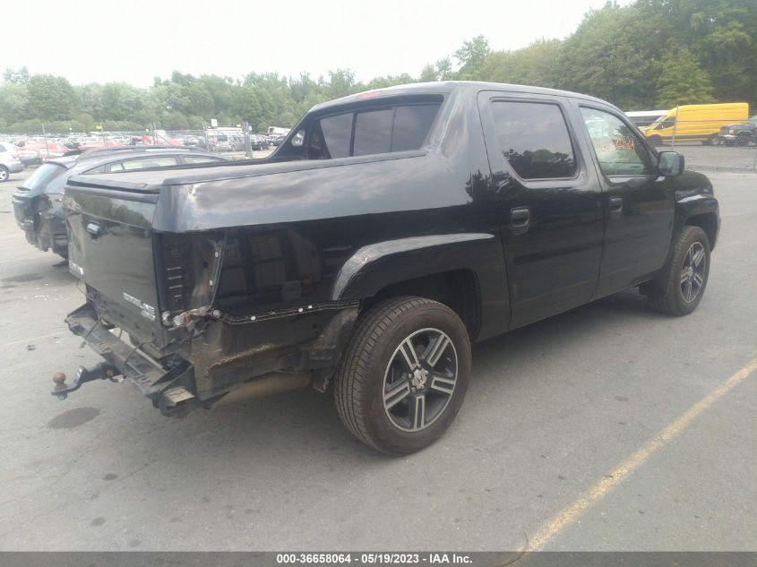 2014 HONDA RIDGELINE SPORT - 5FPYK1F72EB012397