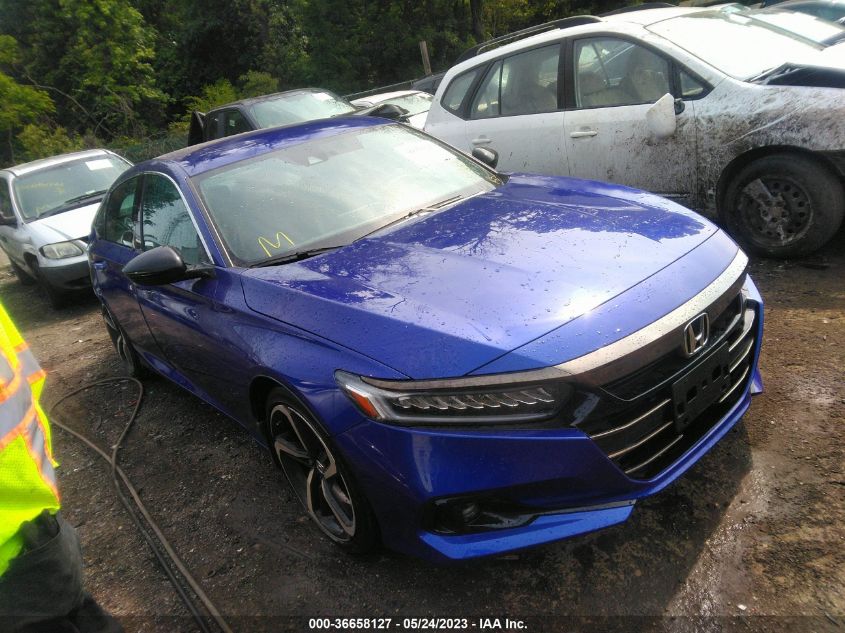 2021 HONDA ACCORD SEDAN SPORT - 1HGCV1F39MA103361