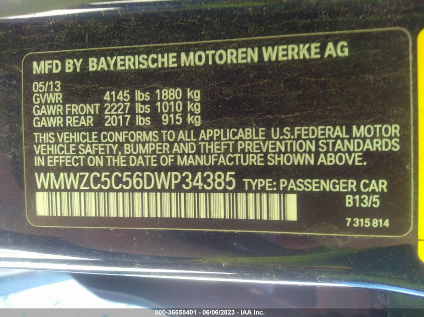 2013 MINI COOPER COUNTRYMAN S ALL4 - WMWZC5C56DWP34385