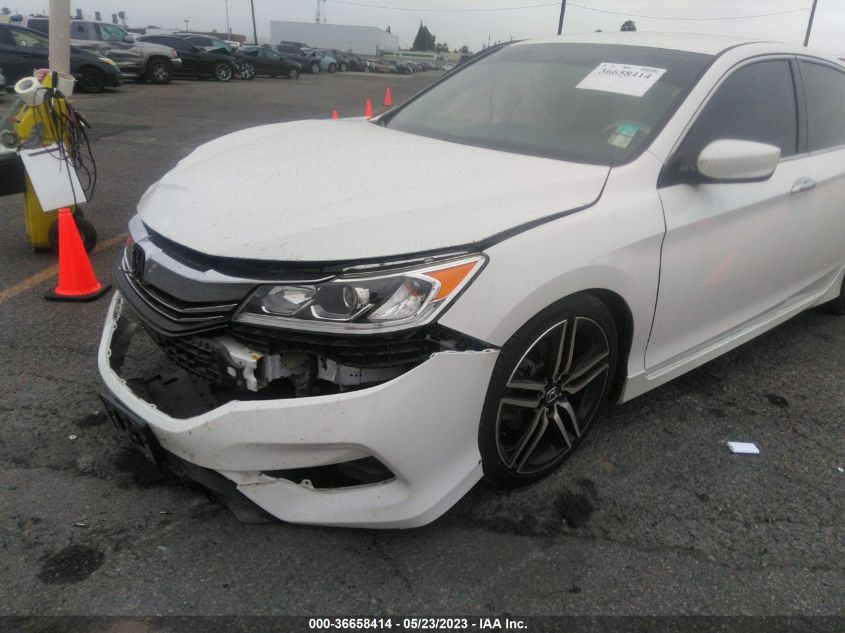 2016 HONDA ACCORD SEDAN SPORT - 1HGCR2F58GA055268