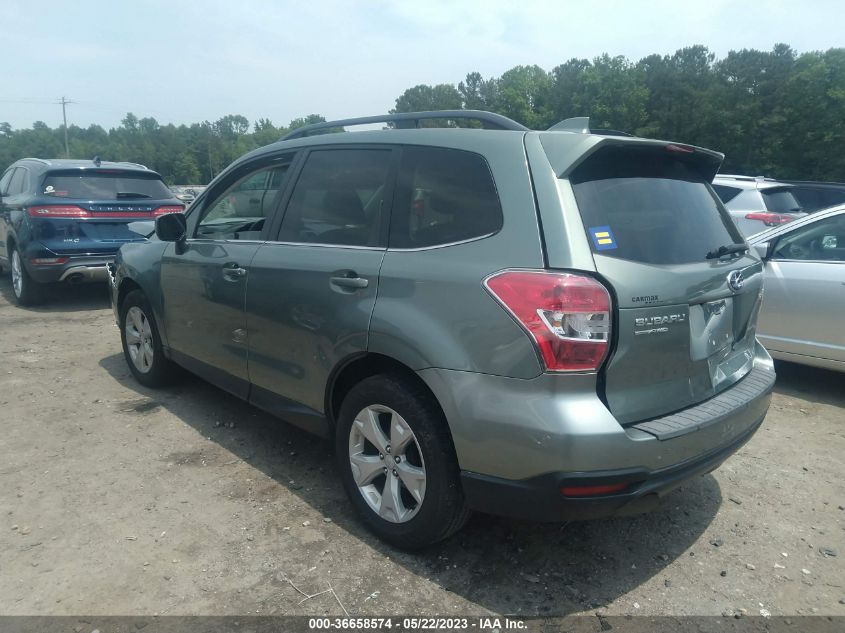 2016 SUBARU FORESTER 2.5I LIMITED - JF2SJAKC2GH496306