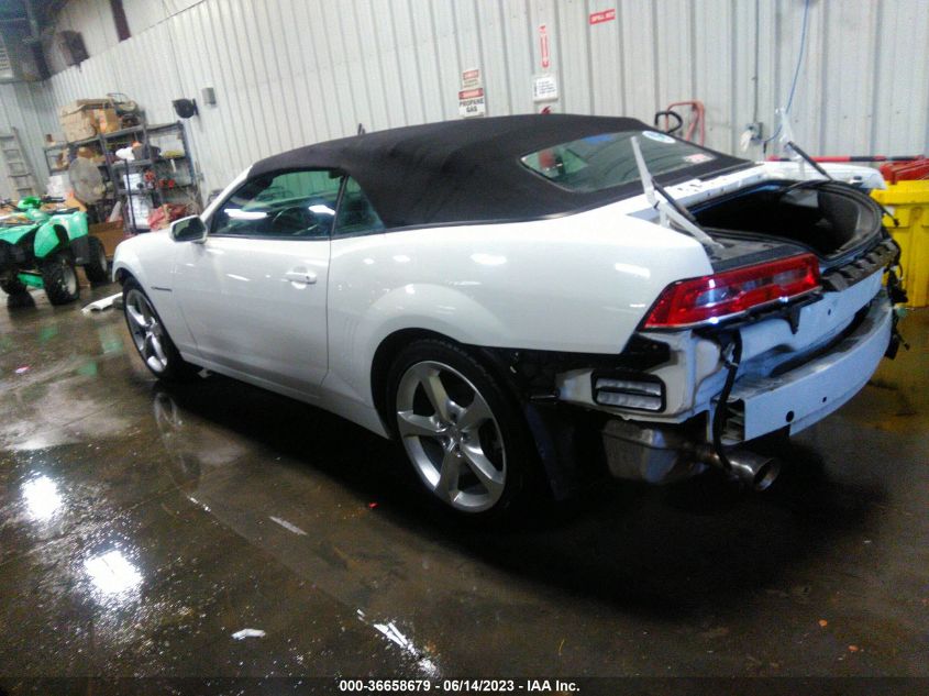 2015 CHEVROLET CAMARO LT - 2G1FD3D35F9226739