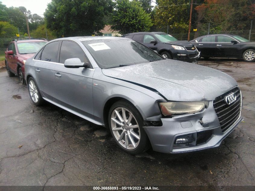 2015 AUDI A4 PREMIUM PLUS - WAUFFAFL3FN021398