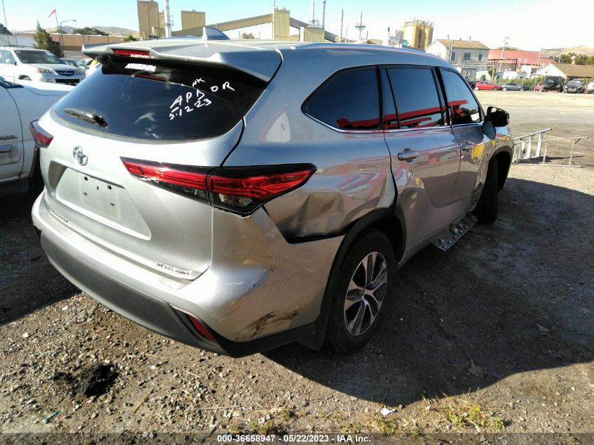 2020 TOYOTA HIGHLANDER XLE - 5TDGZRBH8LS517883