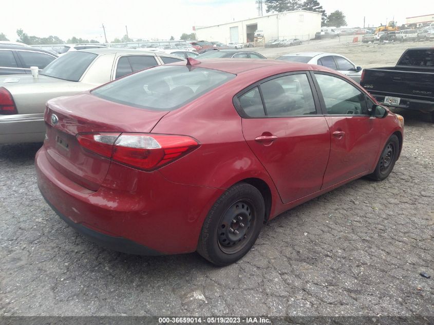 2016 KIA FORTE LX - KNAFK4A65G5569709