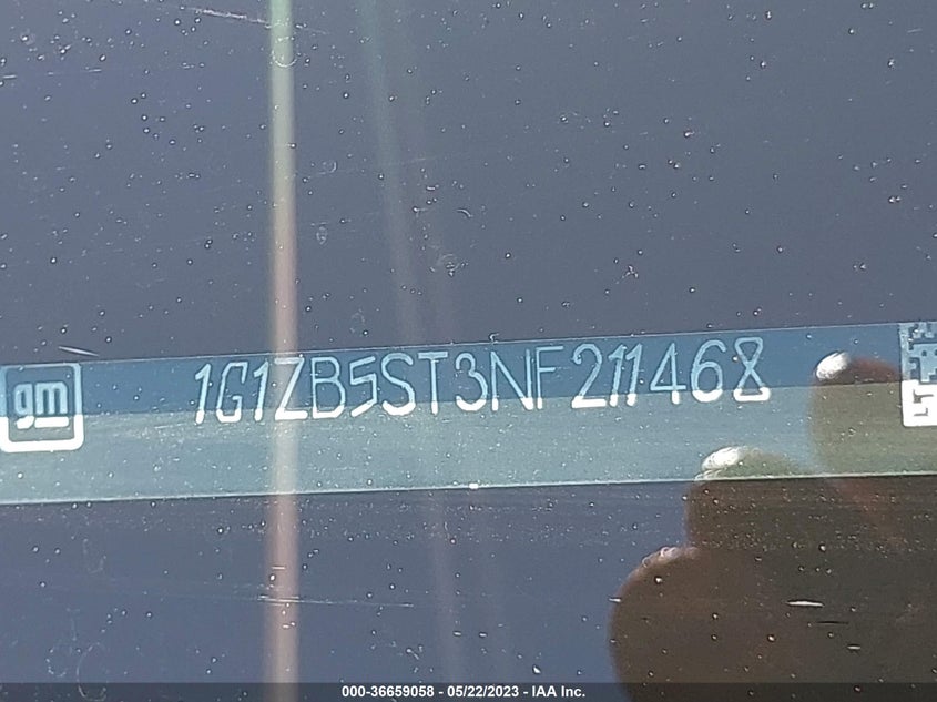 VIN 1G1ZB5ST3NF211468 2022 CHEVROLET MALIBU LS
