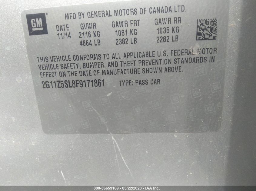 2015 CHEVROLET IMPALA LS - 2G11Z5SL8F9171861