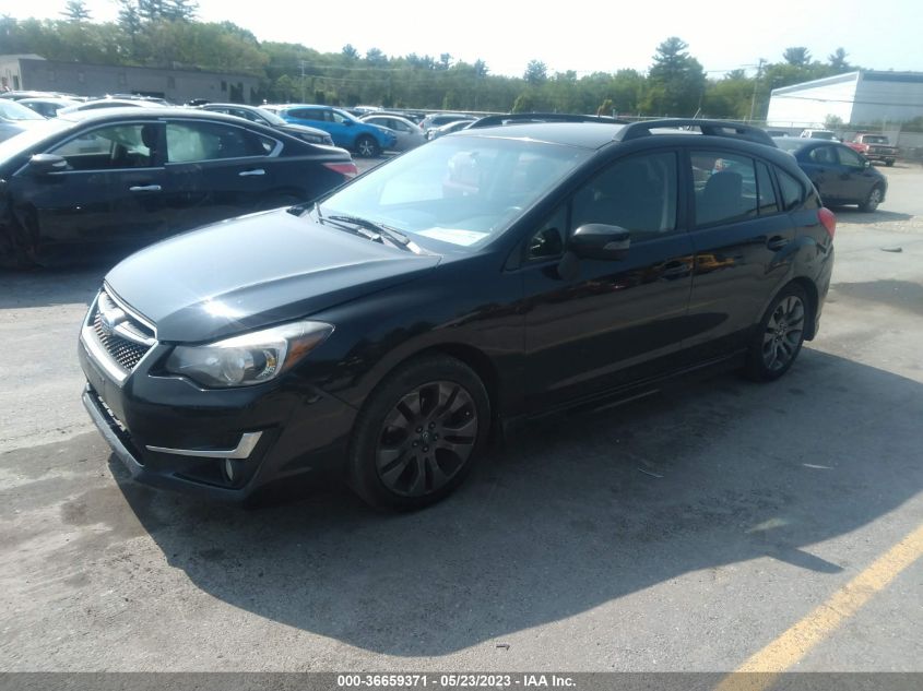 2016 SUBARU IMPREZA WAGON 2.0I SPORT PREMIUM - JF1GPAP65G8280297