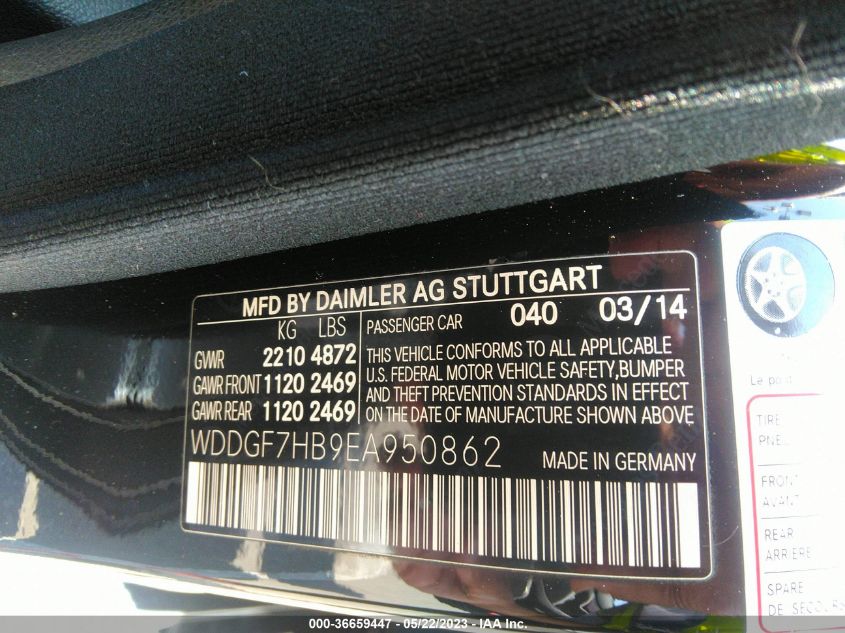 2014 MERCEDES-BENZ C-CLASS C 63 AMG - WDDGF7HB9EA950862
