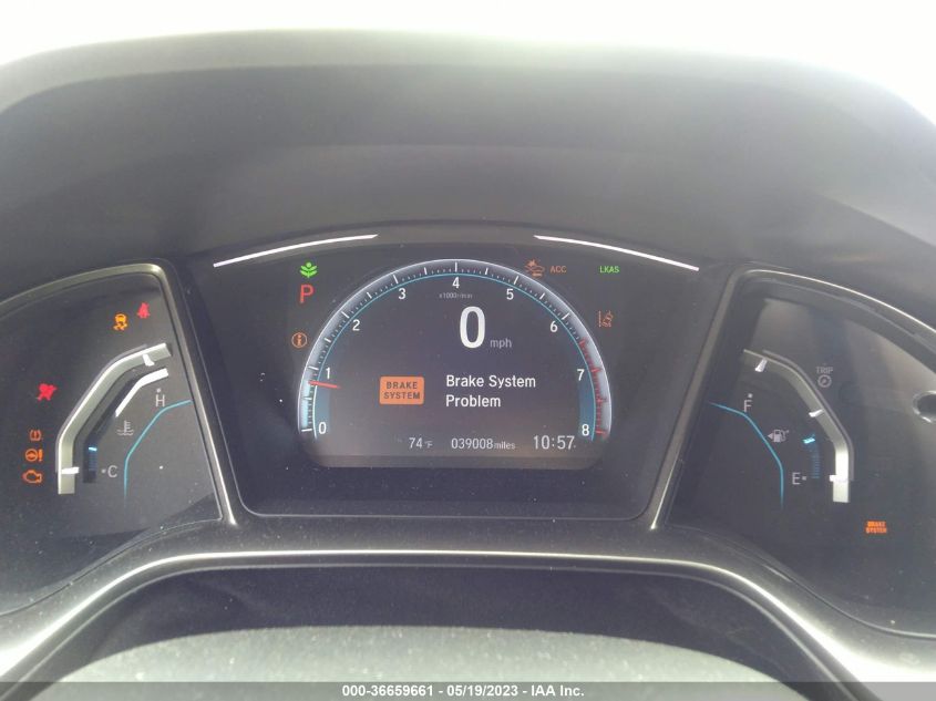 2019 HONDA CIVIC HATCHBACK EX - SHHFK7H62KU201293