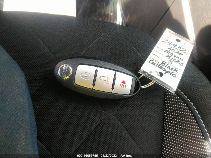 2020 NISSAN KICKS S - 3N1CP5BV0LL525164