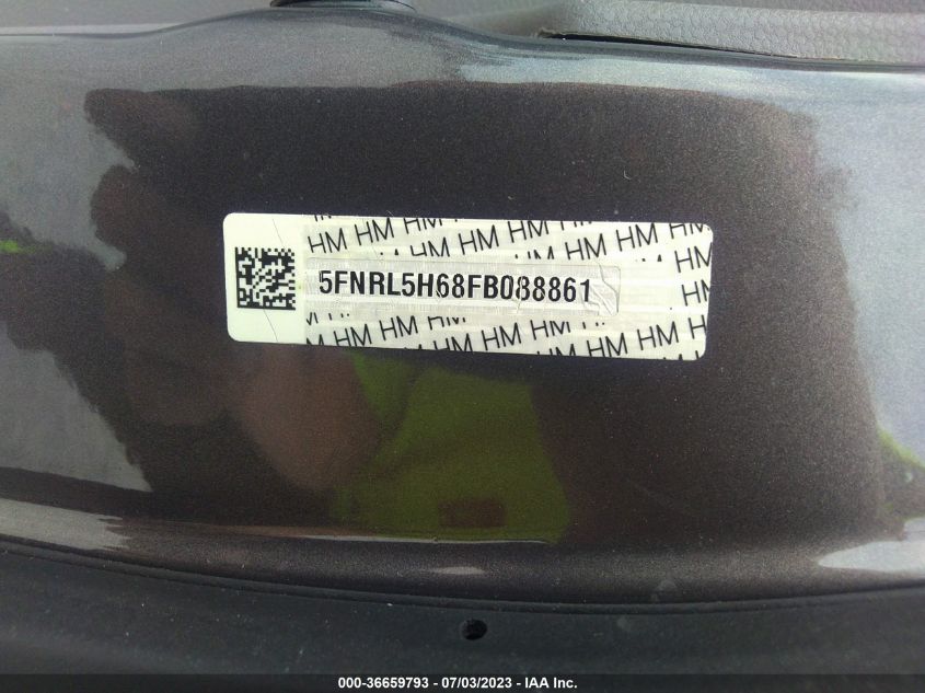 2015 HONDA ODYSSEY EX-L - 5FNRL5H68FB088861