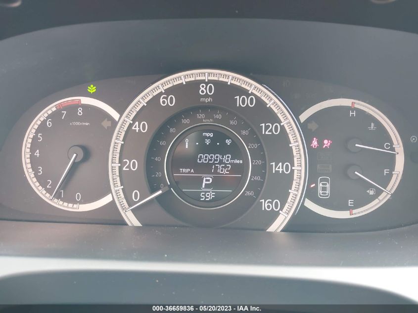 2013 HONDA ACCORD SDN EX-L - 1HGCR3F80DA016556