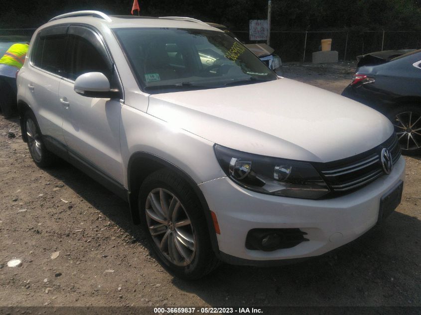 2013 VOLKSWAGEN TIGUAN SE W/SUNROOF & NAV - WVGBV7AXXDW537858