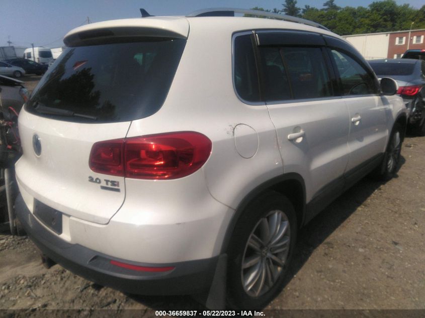 2013 VOLKSWAGEN TIGUAN SE W/SUNROOF & NAV - WVGBV7AXXDW537858