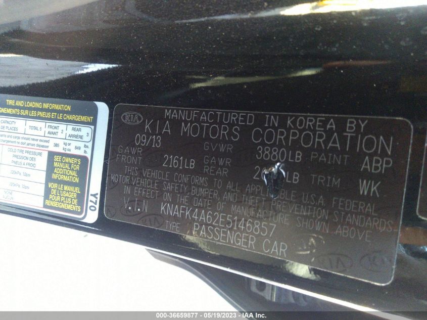 2014 KIA FORTE LX - KNAFK4A62E5146857