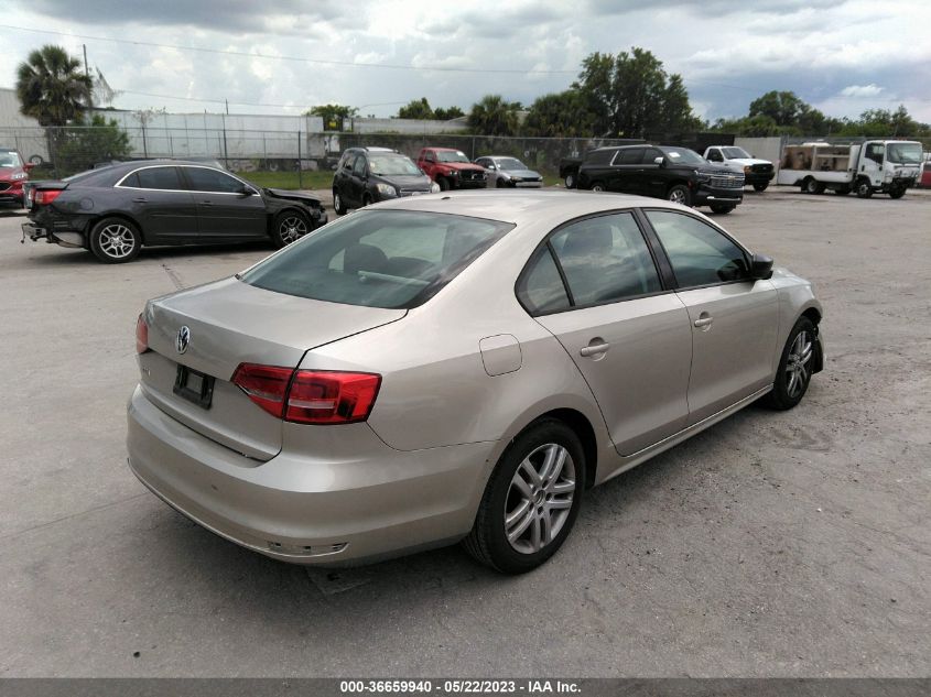 2015 VOLKSWAGEN JETTA SEDAN 2.0L S - 3VW2K7AJ2FM207852