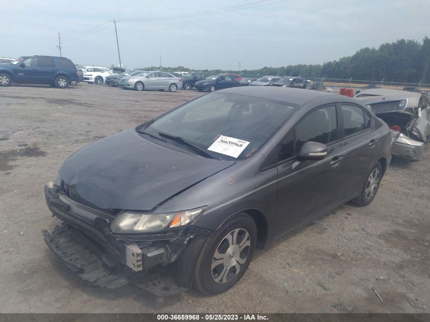 2013 HONDA CIVIC HYBRID - 19XFB4F20DE001876