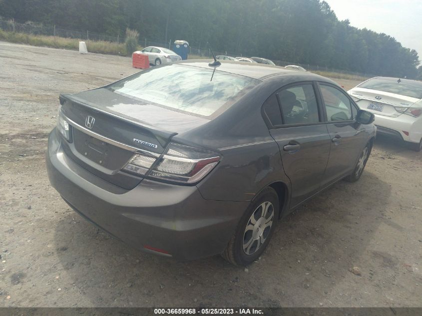 2013 HONDA CIVIC HYBRID - 19XFB4F20DE001876