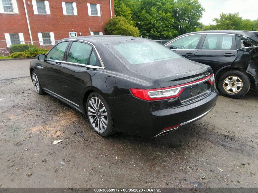 2017 LINCOLN CONTINENTAL RESERVE - 1LN6L9NC6H5611492