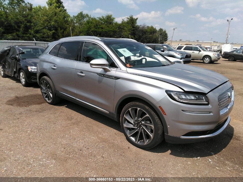 2022 LINCOLN NAUTILUS RESERVE - 2LMPJ6K91NBL07015