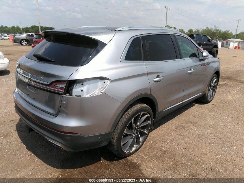 2022 LINCOLN NAUTILUS RESERVE - 2LMPJ6K91NBL07015