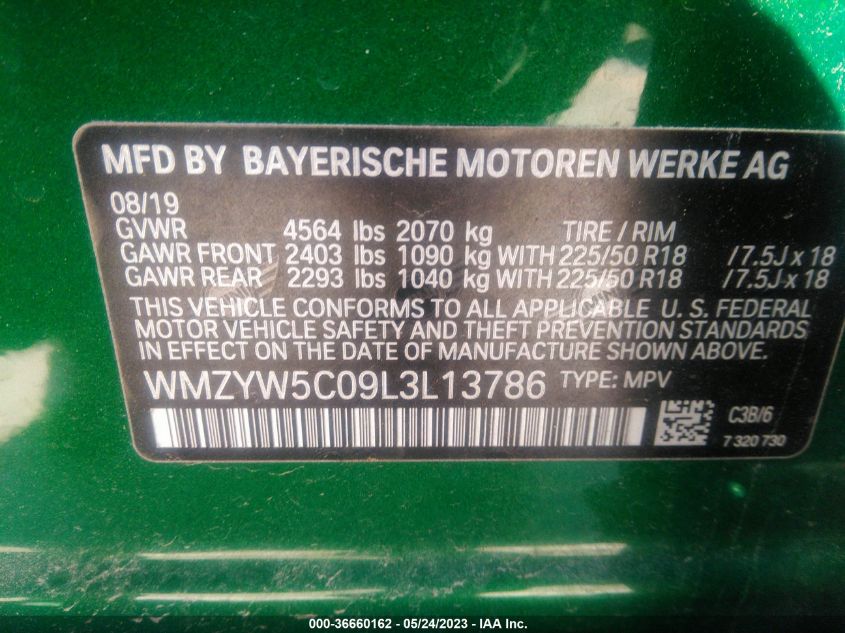 2020 MINI COUNTRYMAN COOPER - WMZYW5C09L3L13786